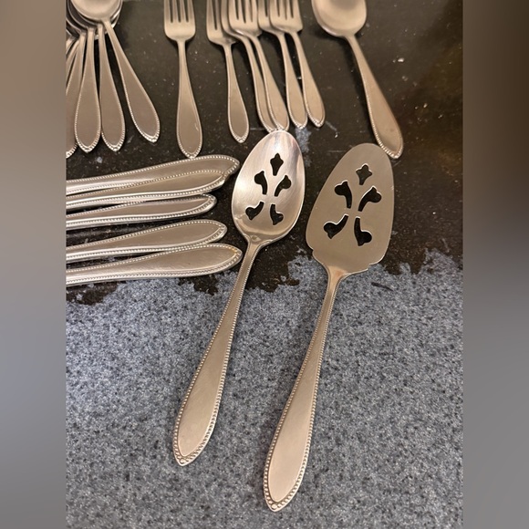 Interpur Stainless Flatware Beaded Made in Japan - Picture 4 of 8